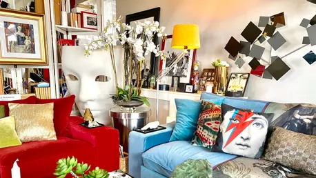 #ELLEacasă: un tur în imagini prin casa lui Alexandru Abagiu, make-up artist