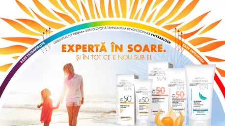 (P) Inovație în protecția solară – Protecția cu spectru larg de la Gerovital H3 Derma + Sun