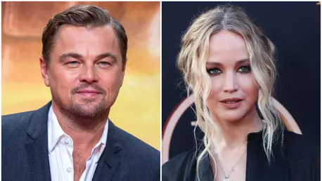 Jennifer Lawrence și Leonardo DiCaprio, de nerecunoscut pe platourile de filmare