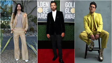 Globurile de Aur 2021: ce au purtat vedetele masculine pe covorul roșu și la ceremonia virtuală