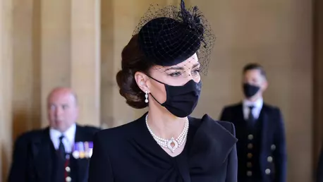 Ce semnificație au avut bijuteriile pe care Kate Middleton le-a purtat la funeraliile Prințului Philip