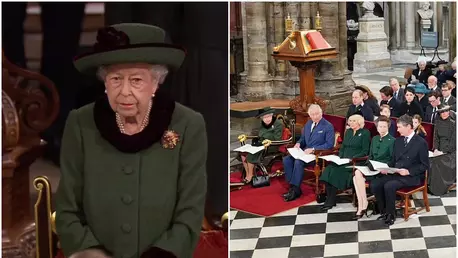 Regina Elisabeta a II-a a participat la ceremonia de comemorare a Prințului Philip la Westminster Abbey