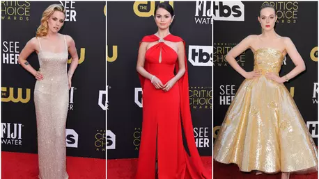 Vedete și cele mai spectaculoase ținute pe covorul roșu la Critics Choice Awards 2022 (Galerie FOTO)