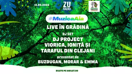Nu-ți face planuri pentru vineri seara! Ai un ZUper party cu #MuzicaAia. Vineri, 13 mai, în Grădina Urbană Herăstrău, #MuzicaAia se va auzi live.