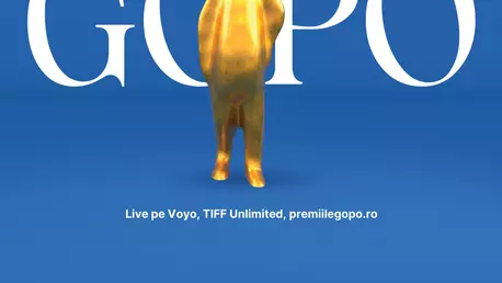 Gala Premiilor Gopo 2022 - cea mai importantă seară dedicată filmului românesc. Marți, pe 3 mai, ora 19:00, LIVE pe VOYO, TIFF Unlimited și premiilegopo.ro