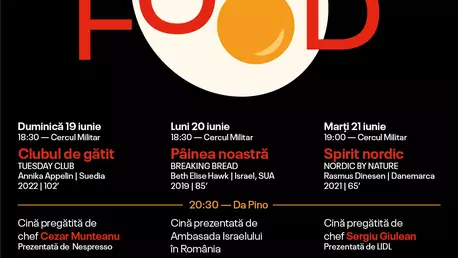 TIFF 2022: Cine de 5 stele inspirate din povești de pe marele ecran, la Film Food