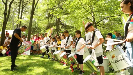 Superchill School, atelier de percuție în parcul IOR din Capitală
