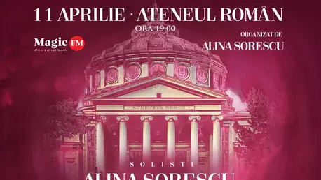 Alina Sorescu, Marcel Pavel, Paula Seling și Vlad Miriță, doar câțiva dintre artiștii care vor cânta pe scenă Ateneului Român, în Concertul Caritabil Pascal