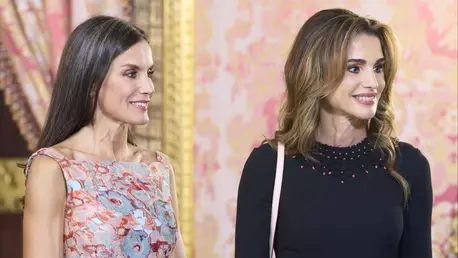 Regina Rania a Iordaniei și Regina Letizia a Spaniei, apariții spectaculoase la Madrid la același eveniment