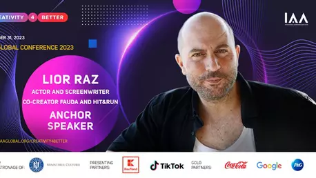 Creativity4Better 2023 anunță Star Speaker!Lior Raz,actor și scenarist - Fauda și Hit&Run,va urca pe scenă în data de 31 octombrie 2023