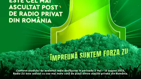 Radio ZU este cel mai ascultat post de radio privat din România. Forza ZU este adevărata forță!