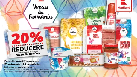 Vreau din România: De 1 decembrie, alege produsele românești de la raft și susține producătorii locali