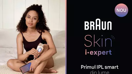 Braun lansează primul sistem IPL din lume care învață pe măsură ce-l folosești și se adaptează la pielea dumneavoastră. Cu o tehnologie inovatoare bazată pe inteligență artificială care va revoluționa regimul de beauty și vă va oferi un an întreg de piele fină*