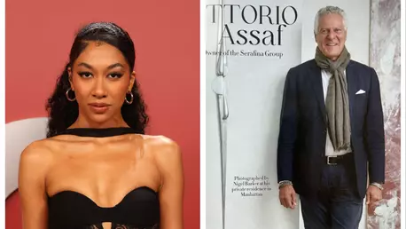 Aoki Lee Simmons, surprinsă în ipostaze romantice la plajă cu milionarul Vittorio Assaf, cu 44 de ani mai în vârstă