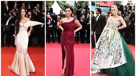 Red carpet la Cannes 2024: Bella Hadid, Demi Moore și Catrinel Menghia au captivat toate privirile
