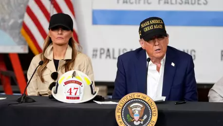 Melania Trump, surprinsă în timp ce vorbește în slovenă și sârbă cu victimele incendiilor din California