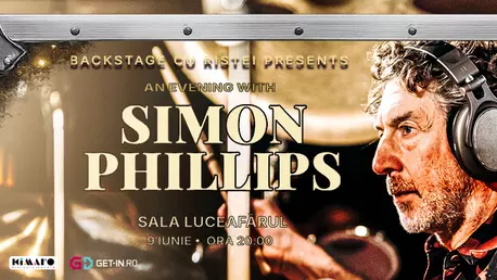 O seară cu Simon Phillips - 9 iunie, Sala Luceafărul