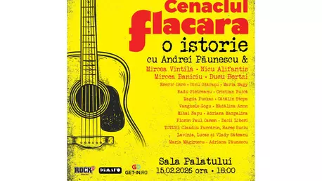 „Cenaclul Flacăra – O Istorie”: o seară de muzică, memorie și emoție, concepută de Andrei Păunescu