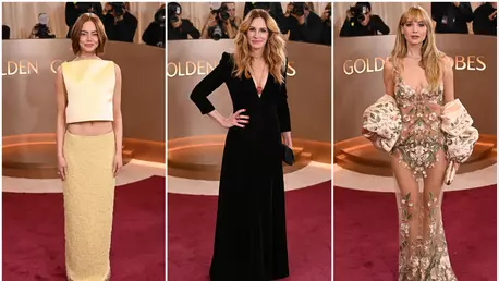 Vedete pe covorul roșu la Globurile de Aur 2026 (GALERIE FOTO I)
