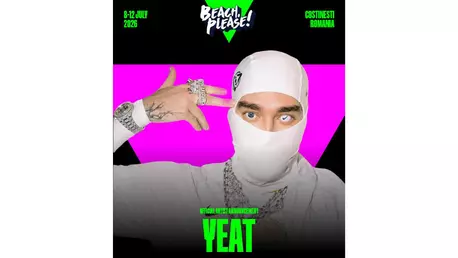 Yeat revine la Beach, Please! 2026: artistul cu rădăcini românești urcă din nou pe scena de la Costinești