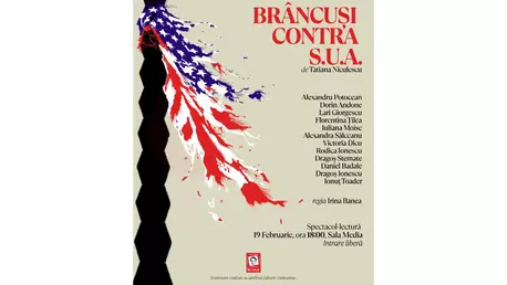 Spectacol-lectură „Brâncuși contra SUA” de Tatiana Niculescu, la TNB