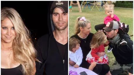 Imagine emoționantă de familie! Cum a surprins-o Enrique Iglesias pe soția lui, Anna Kournikova, alături de cei patru copii ai lor