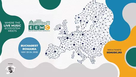 Biletele pentru East European Music Conference 2026 sunt disponibile: Bucureștiul devine hub-ul muzicii live în luna mai