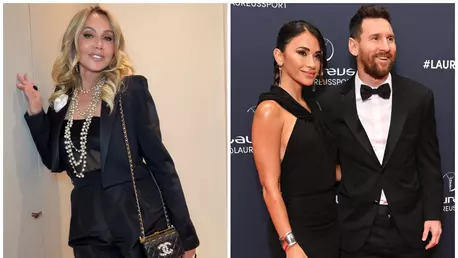 Anastasia Soare, alături de Lionel Messi și partenera lui, Antonela Roccuzzo, la Formula 1 Miami