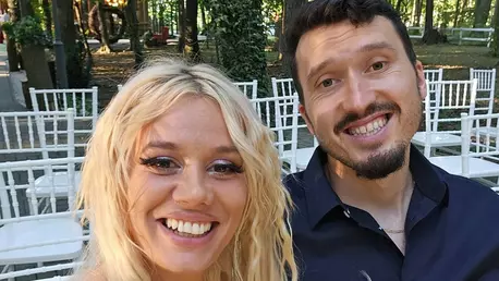Anisia Gafton și Florin Serghei s-au căsătorit. Primele imagini de la cununia civilă: "Totul a fost făcut într-un cadru intim"