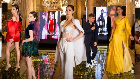 O echipă de tineri români și-a prezentat la Cannes operele de artă și colecțiile vestimentare