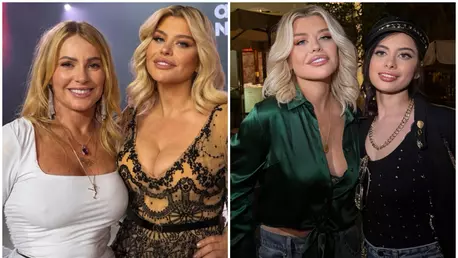 Nadia Comăneci, la Palatul Elisabeta alături de Loredana Groza și fiica ei, Elena. Fotografia care a atras atenția fanilor