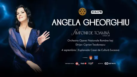 Angela Gheorghiu, pe scena la „Simfonii de Toamnă”: O ediție istorică, la împlinirea a 13 ani de excelență culturală în inima Bucovinei