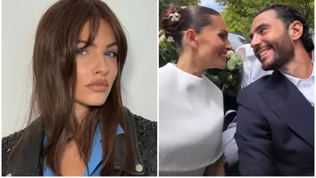 Thylane Blondeau, noi imagini superbe de la cununia civilă din Paris. "Cea mai frumoasă fată din lume" a strălucit în ziua nunții