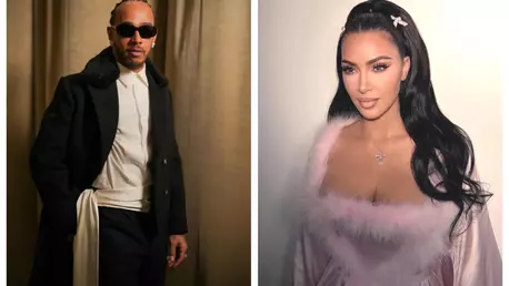 Kim Kardashian și Lewis Hamilton, imagini rare din vacanța tropicală alături de familie