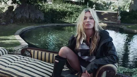 Iconic by Nature. Kate Moss revine în universul Hunter într-o campanie aniversară