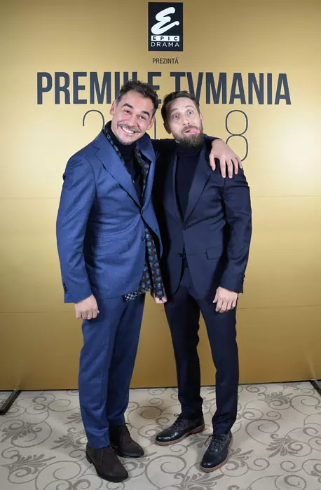 Răzvan Simion și Dani Oțil la Premiile TVmania
