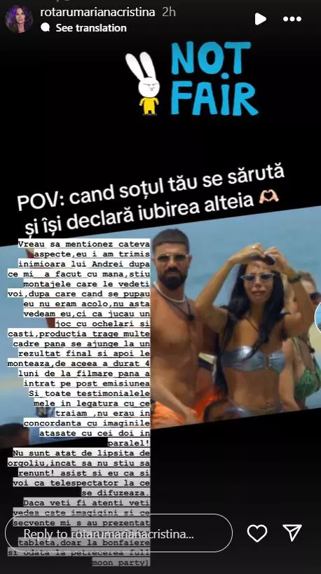 Cristina, după ce a fost blamată pentru un gest de la Insula iubirii 2024  (8)