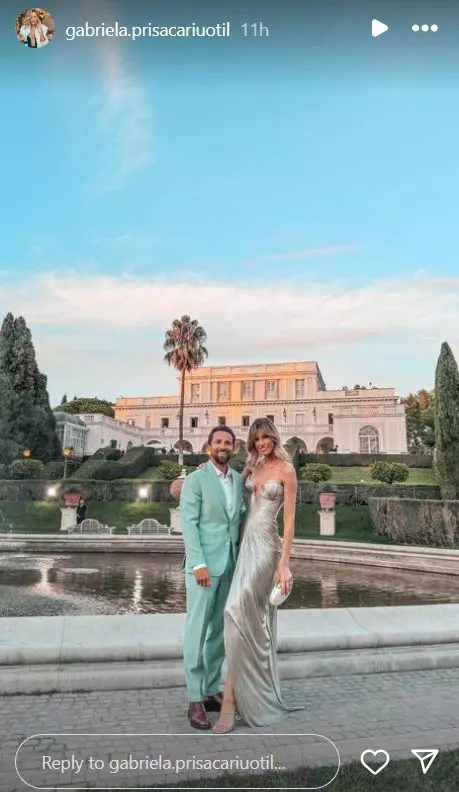 Dani Oțil și soția sa, eleganți la o nuntă de vis, la Roma  (2)