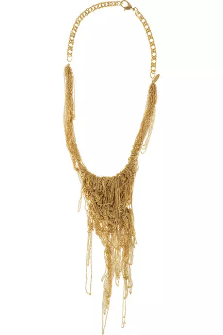 Colier din lanturi placate cu aur, Dannijo