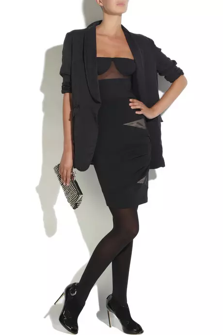 Fusta din jerseu drapat,  Alexander Wang 