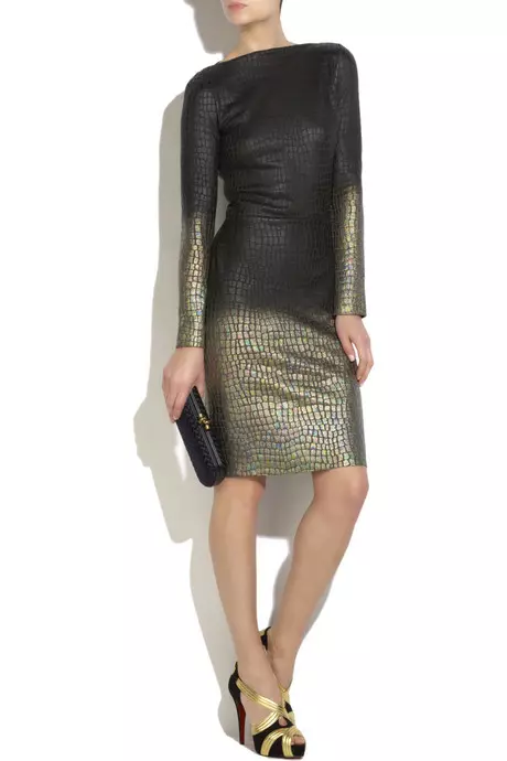 Rochie din lana cu imprimeu, RM by Roland Mouret