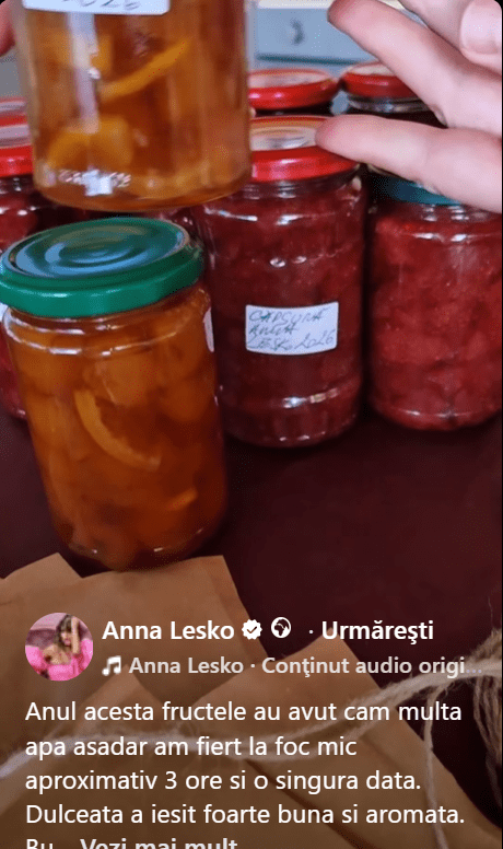 Anna lesko reteta dulceata