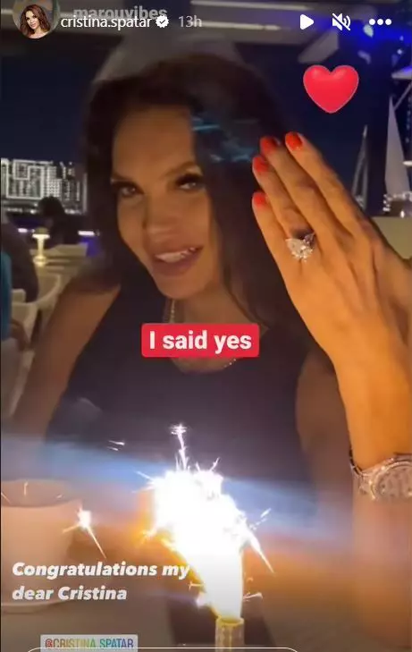 cristina spatar cerere in casatorie vedeta