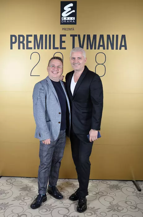 Marius Florea Vizante și Virgil Ianțu la Premiile TVmania 2018