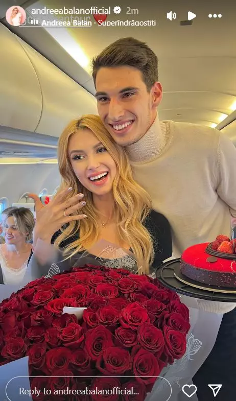 Modul inedit în care Andreea Bălan a fost cerută în căsătorie de Victor Cornea. „Cel mai frumos și hotărât DA din viața mea”