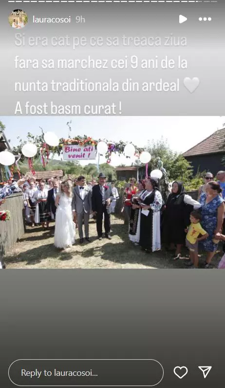 Laura Cosoi și soțul ei, 9 ani de la nunta din Târgu Mureș  (2)
