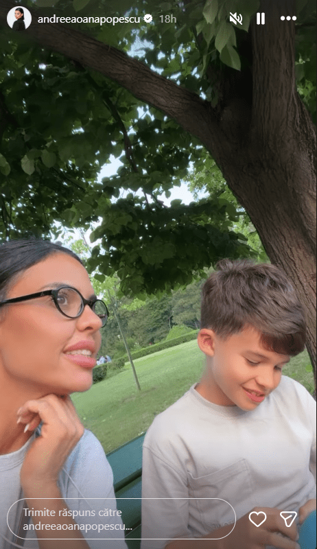 Andreea Popescu si fiul cel mar