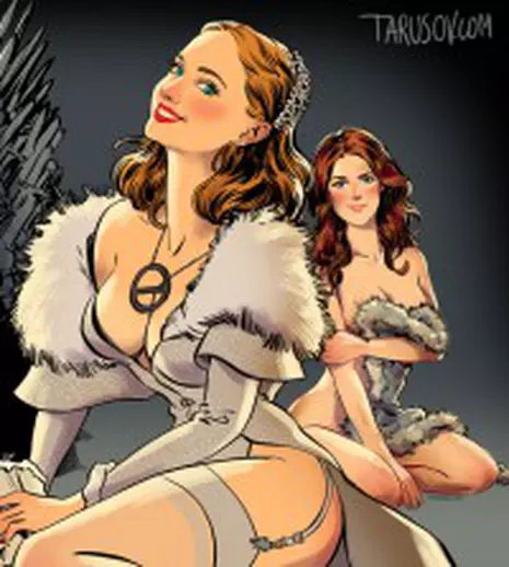Personajele din „Urzeala tronurilor” în varianta pin-up