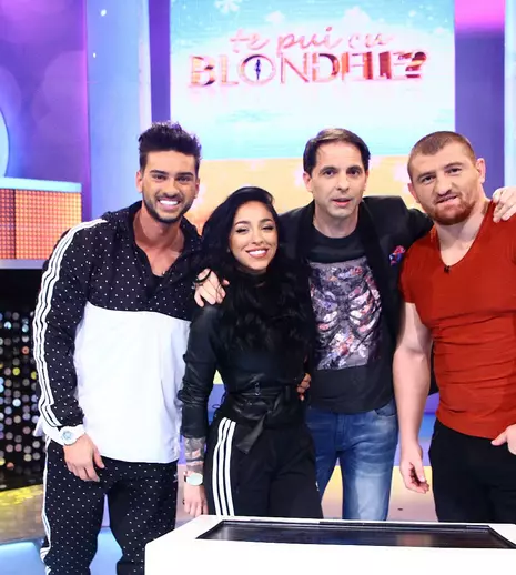 FOTO. Dorian Popa, Ruby, Cătălin Moroșanu fac echipă, la “Te pui cu blondele?”