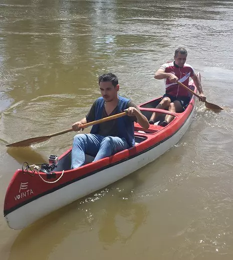 Răzvan Simion, aventură pe apele Mureşului